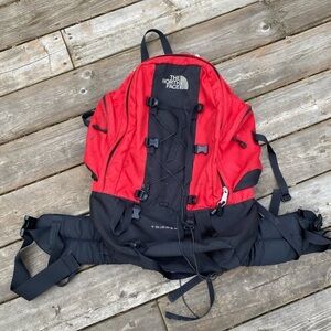 Vintage 90s The North face Tripper Hiking Backpack Red